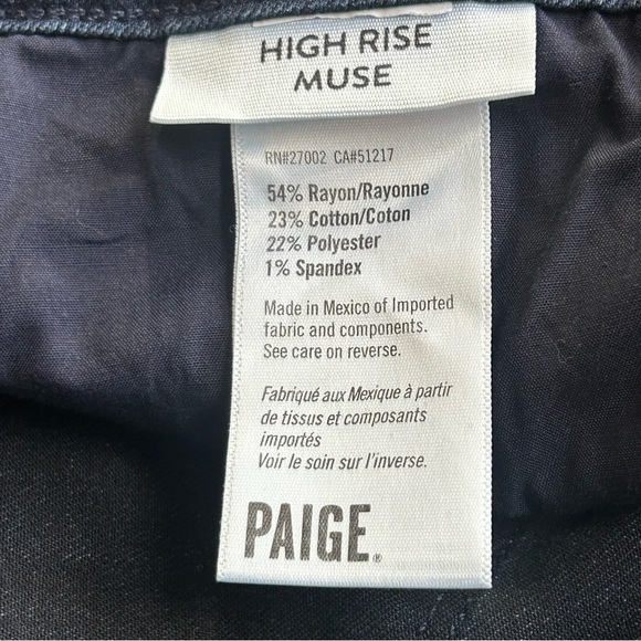 PAIGE High Rise Muse Skinny Jeans Dark Wash Lana DNM521 Women’s Size 31 - Picture 9 of 10
